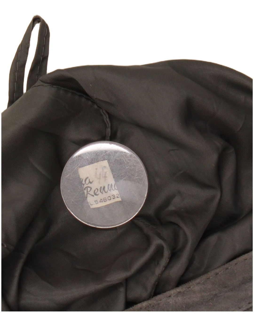 VINTAGE Dame ruskindsnederdel IT 44 W27 L26 Grå