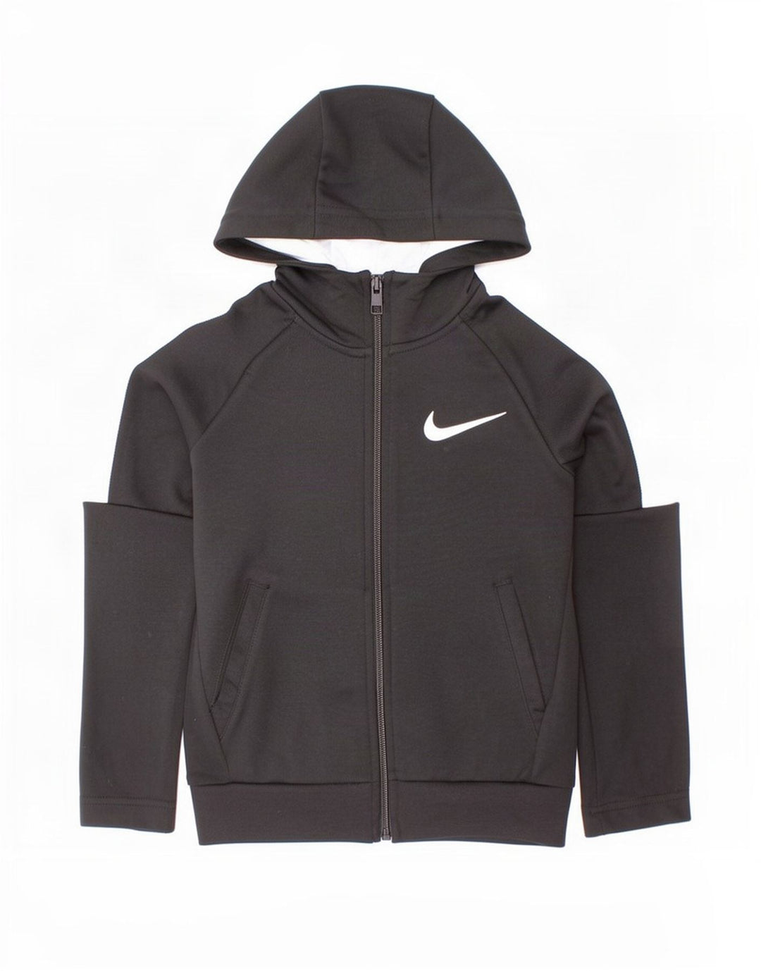 Nike hættetrøje med lynlås til drenge 3-4 år XS Sort Colourblock Polyester