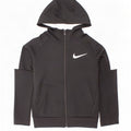Nike hættetrøje med lynlås til drenge 3-4 år XS Sort Colourblock Polyester