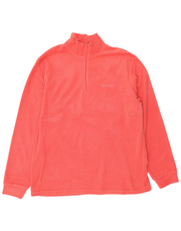 Invicta Fleece Jumper med lynlås til kvinder 2XL Rød Polyester