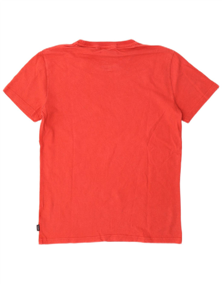 Superdry Grafisk T-shirt top til mænd, lille rød bomuld