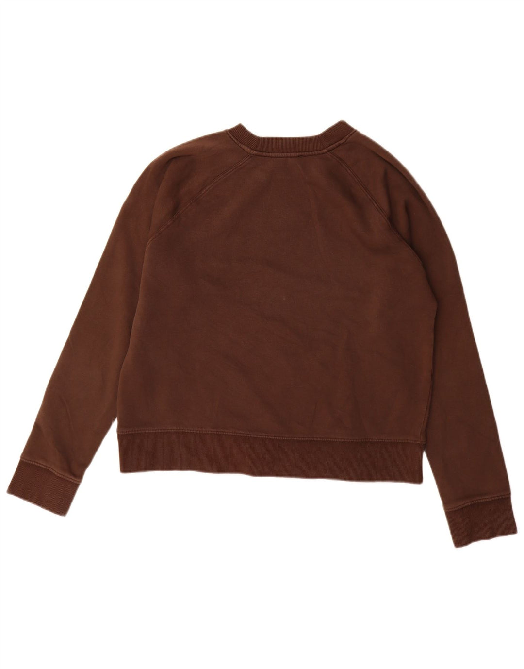Zara Dame Sweatshirt Jumper UK 14 Medium Brun Bomuld