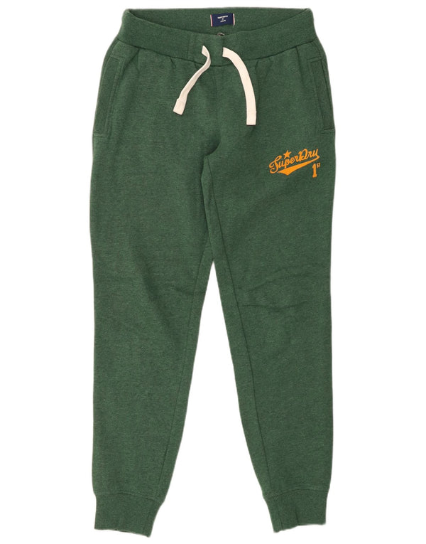 SUPERDRY Grafisk træningsdragt til kvinder Joggers UK 12 Medium Green