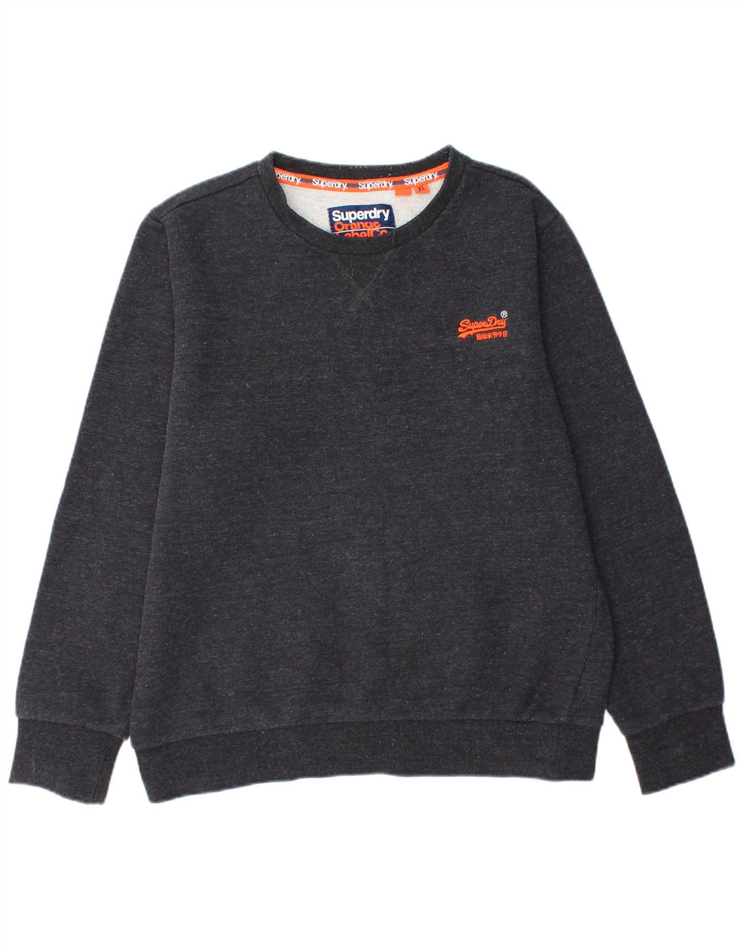 SUPERDRY Sweatshirt til mænd XL Marineblå Bomuld