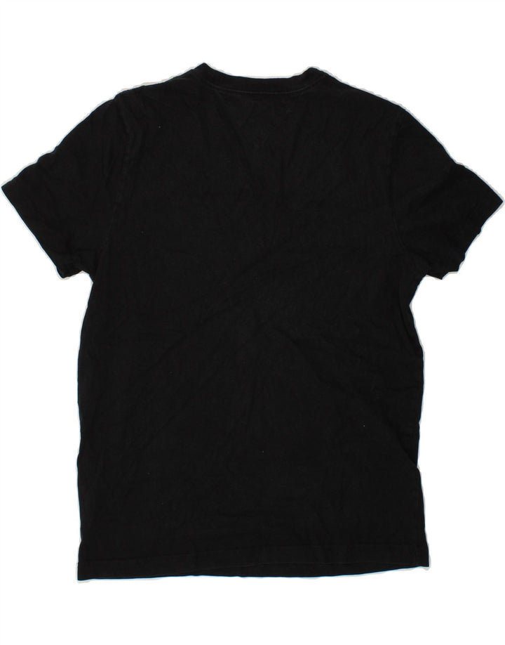 TOMMY HILFIGER Mens T-Shirt Top Medium Black Cotton Vintage Tommy Hilfiger and Second-Hand Tommy Hilfiger from Messina Hembry 