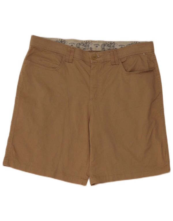 Lee Womens Riders Casual Shorts US 14 Large W34 Beige Bomuld