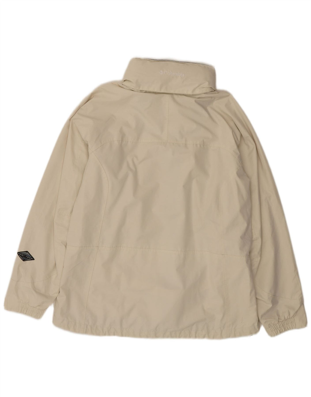 Columbia Womens Omni-Tech Oversized Regnjakke med hætte UK 18 XL Beige