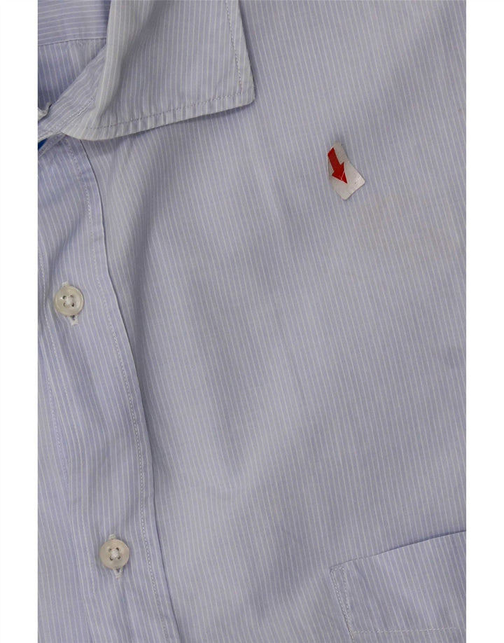 Massimo Dutti Herre Casual Fit skjorte 2XL Blå nålestribet