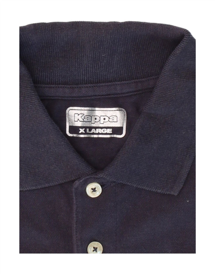 KAPPA Mens Polo Shirt XL Navy Blue Cotton Vintage Kappa and Second-Hand Kappa from Messina Hembry 