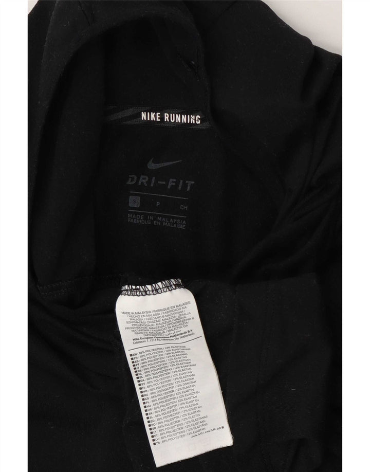 Nike Dame Dri Fit Hættetop Langærmet UK 10 Small Black Polyester