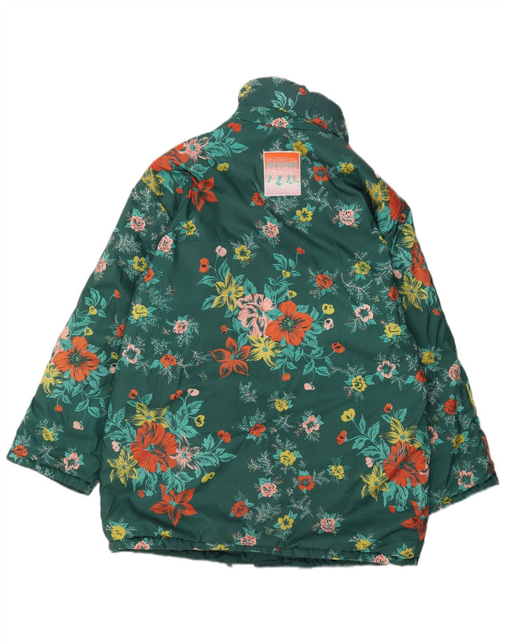 Stratos vendbar skijakke til kvinder EU 44 XL Grøn blomsterpolyester