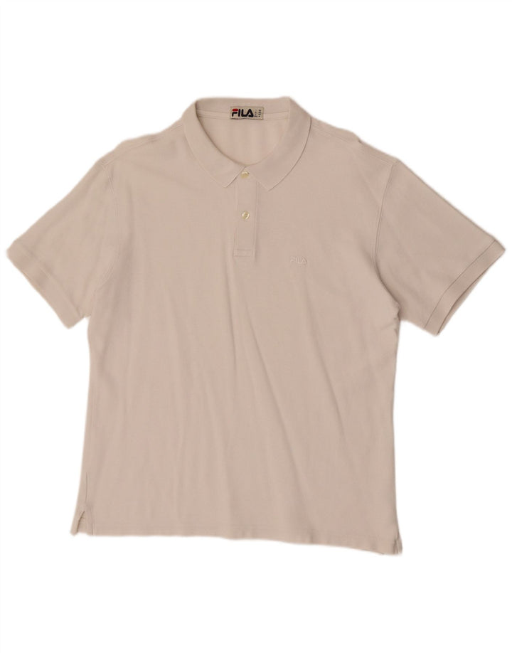Fila herre polo skjorte medium hvid
