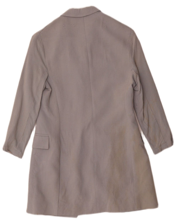 Max & Co. Dame Longline 3-knaps blazerjakke UK 10 Small Grey Viscose