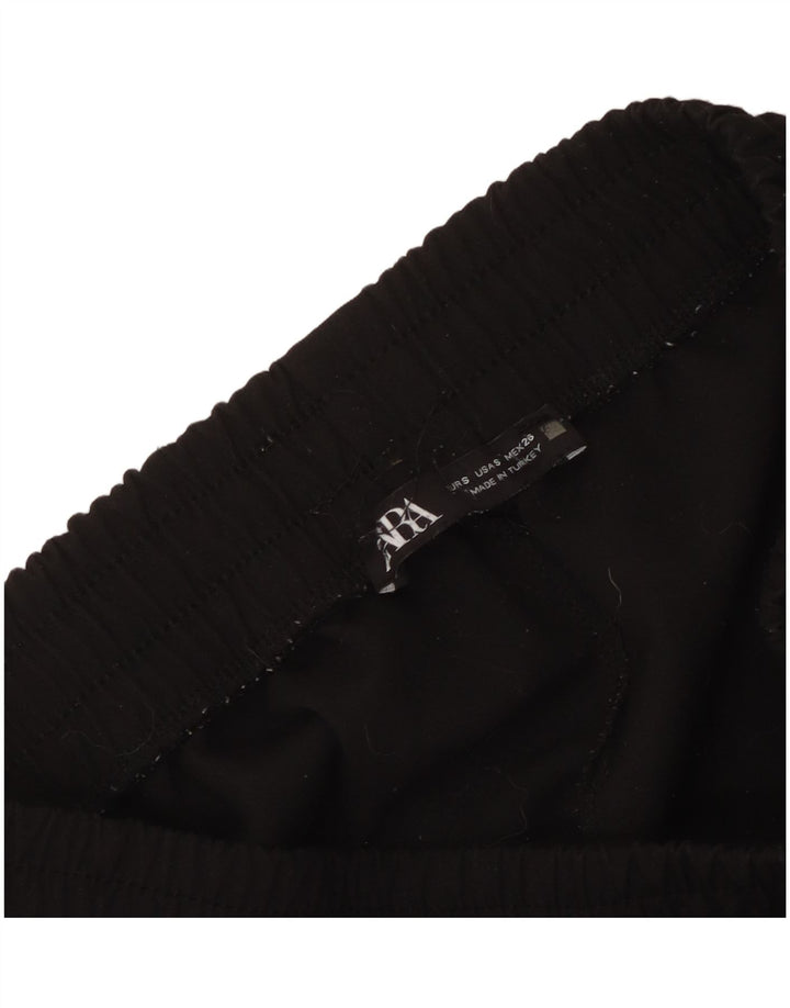 Zara Dame Cargo Træningsdragt Bukser Joggers UK 8 Small Black