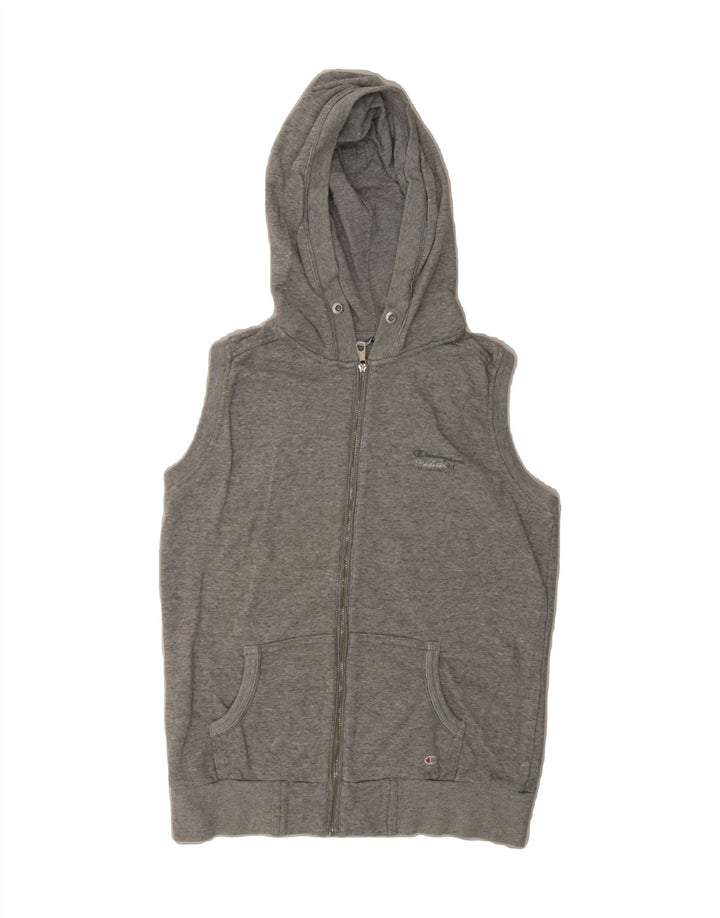 CHAMPION Womens Heritage Classics Zip Hoodie Sweater UK 12 Medium Grey Vintage Champion and Second-Hand Champion from Messina Hembry 
