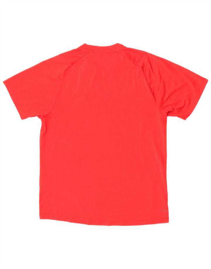 Adidas Grafisk T-shirt top til mænd, lille rød polyester