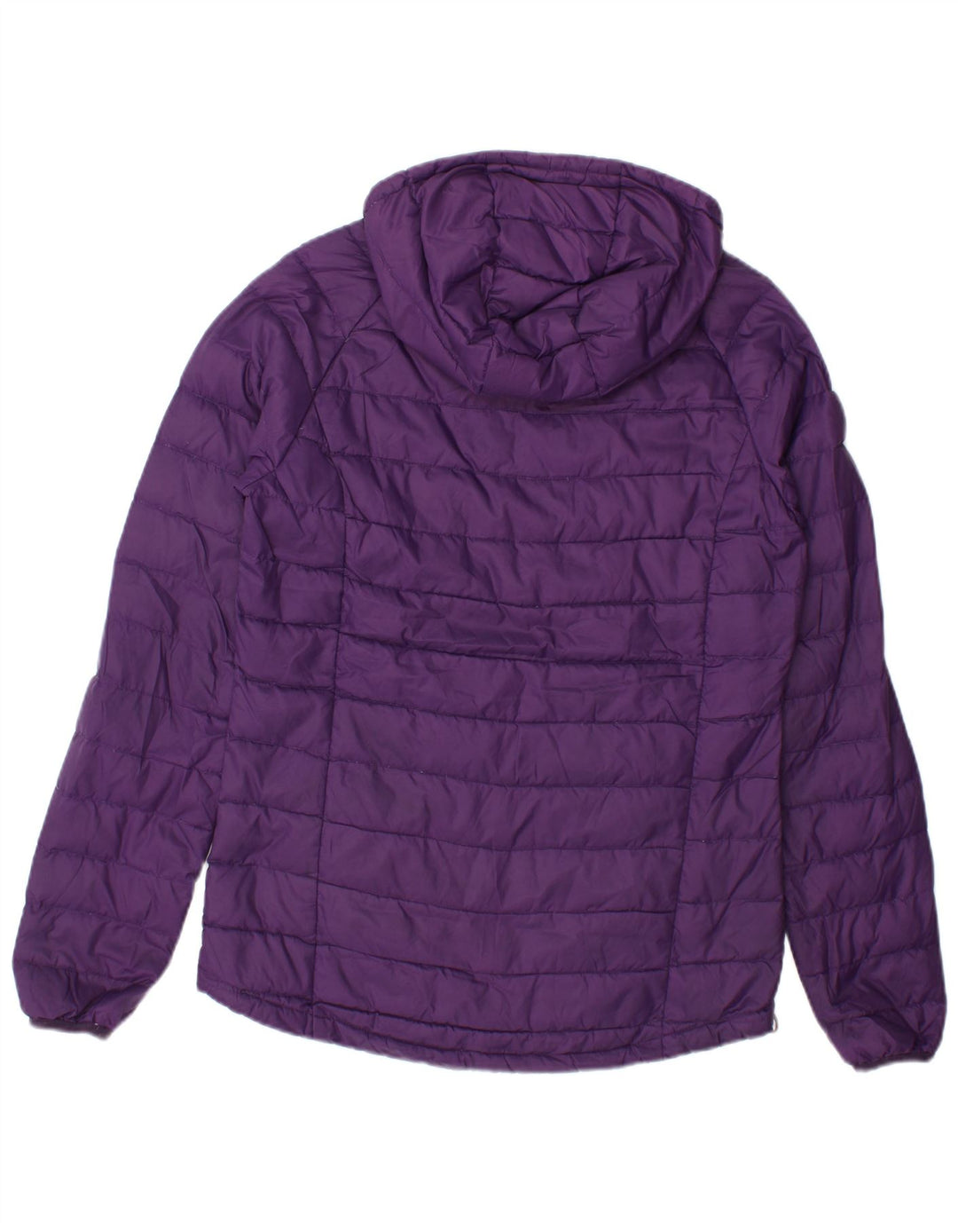 MOUNTAIN WAREHOUSE Womens Hooded Padded Jacket UK 10 Small Purple Nylon