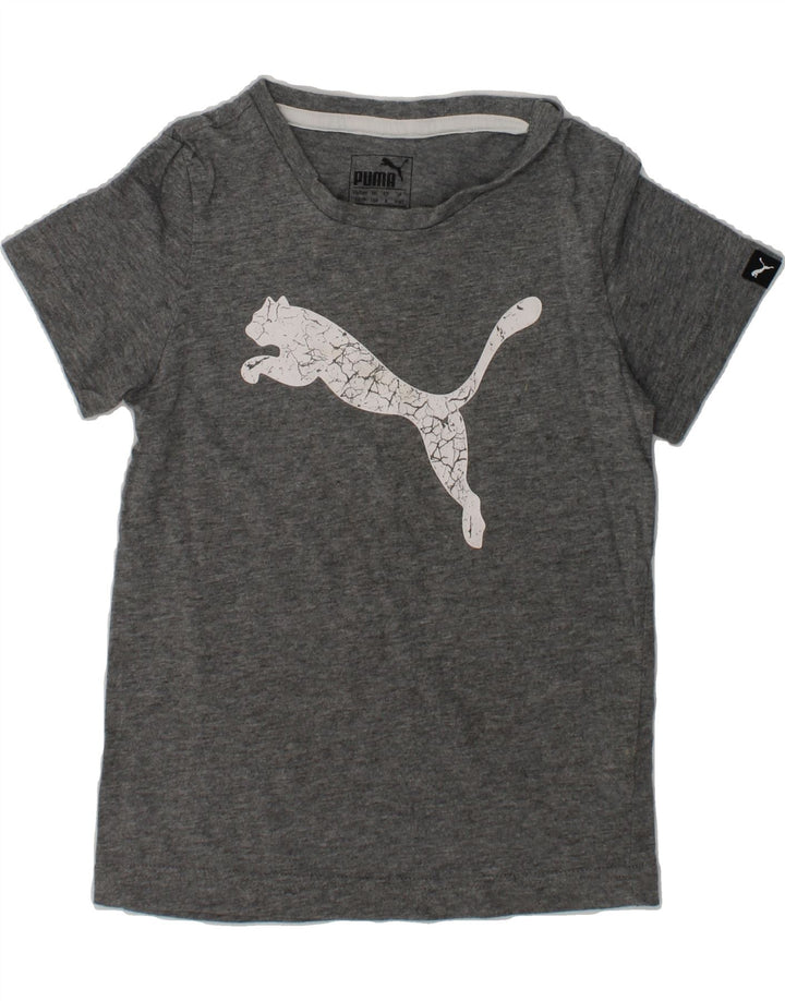 NIKE Boys Graphic T-Shirt Top 5-6 Years Grey Cotton | Vintage Nike | Thrift | Second-Hand Nike | Used Clothing | Messina Hembry 