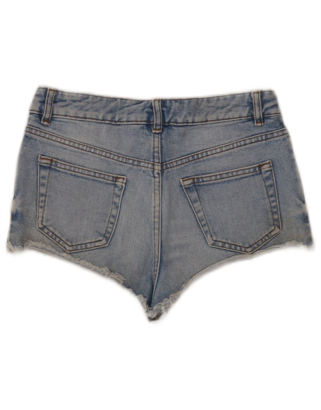 Topshop Dame Denim Shorts W26 Små Blå Bomuld