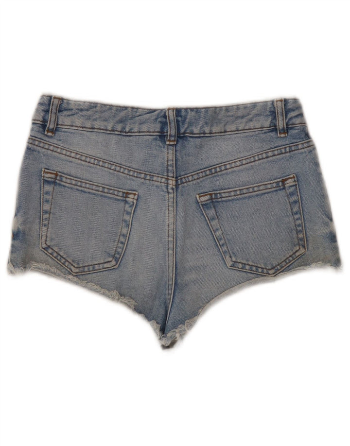 Topshop Dame Denim Shorts W26 Små Blå Bomuld