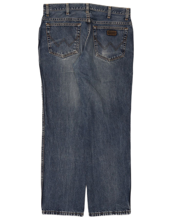 Wrangler Herre Texas Straight Jeans W34 L30 Blå Bomuld