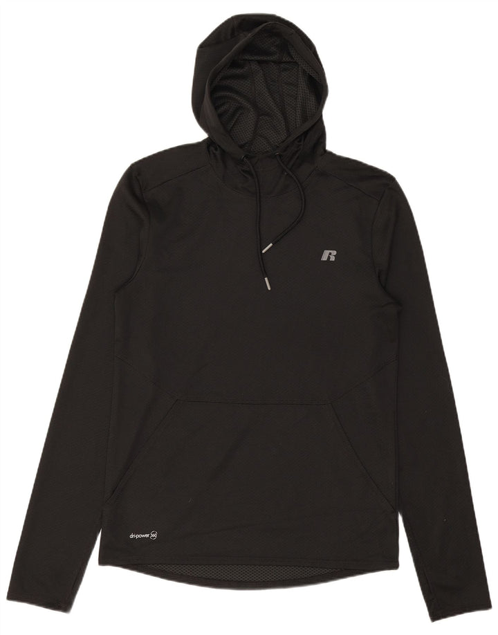 Russell Athletic Herre Top Langærmet UK 34/36 Small Black Polyester