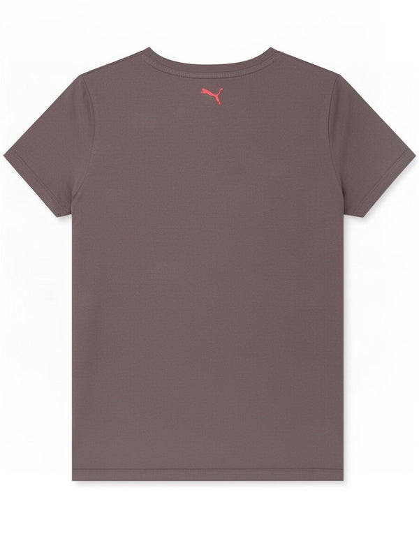Puma Grafisk T-Shirt Top UK 14 Medium Grå Bomuld