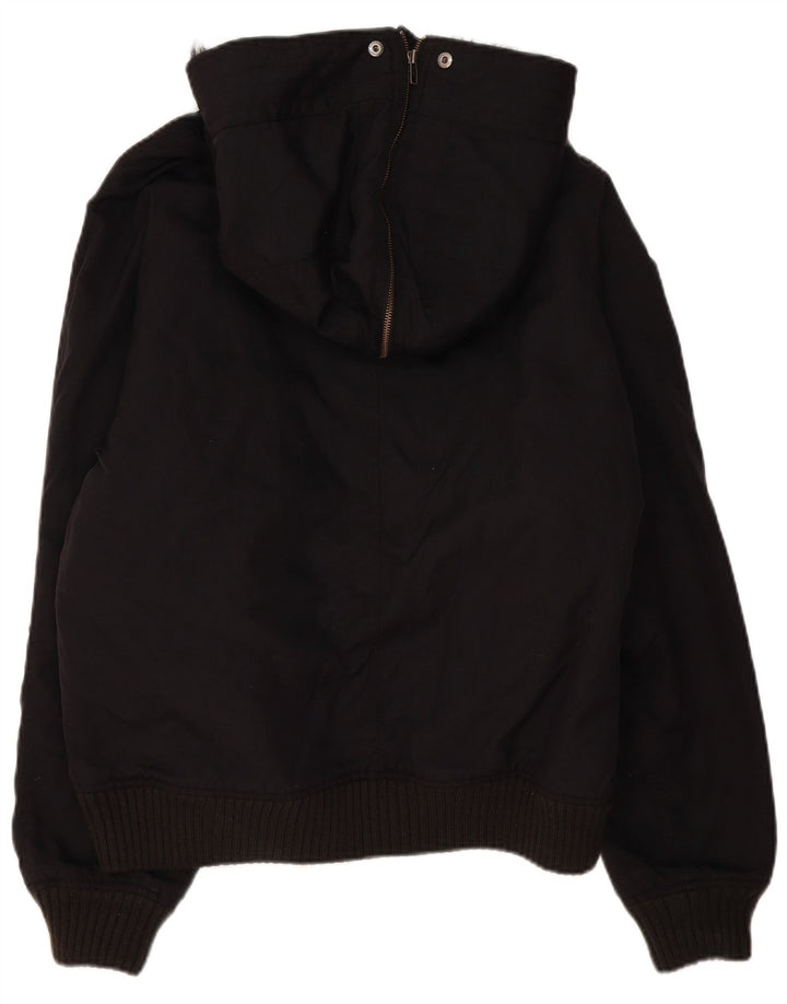 Woolrich Herre Hooded Bomber Jacket UK 42 XL Sort