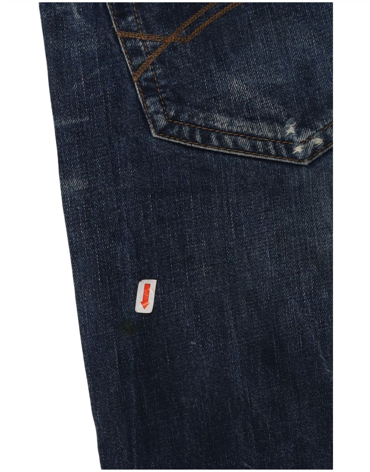 TOMMY HILFIGER Herre Ryder Distressed Straight Jeans W34 L34 Blå Bomuld