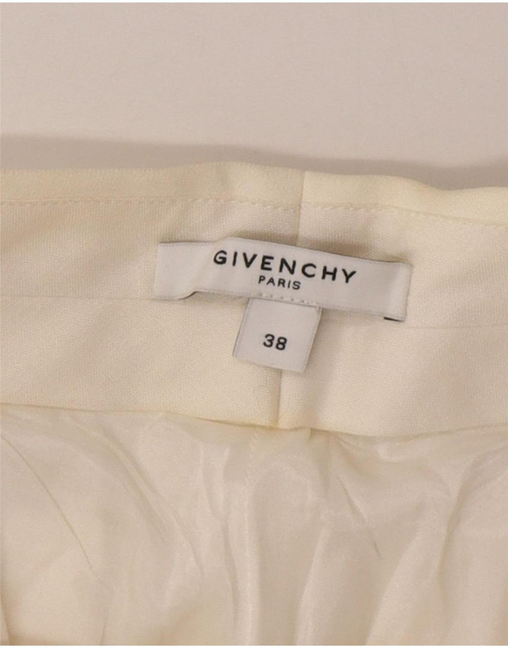 GIVENCHY Casual Bukser til kvinder EU 38 Medium W30 L30 Hvid Klassisk