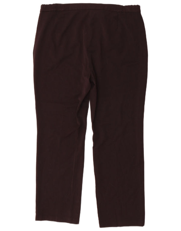 Marks & Spencer Womens High Waist Casual Trousers UK 16 Large W38 L30 Black