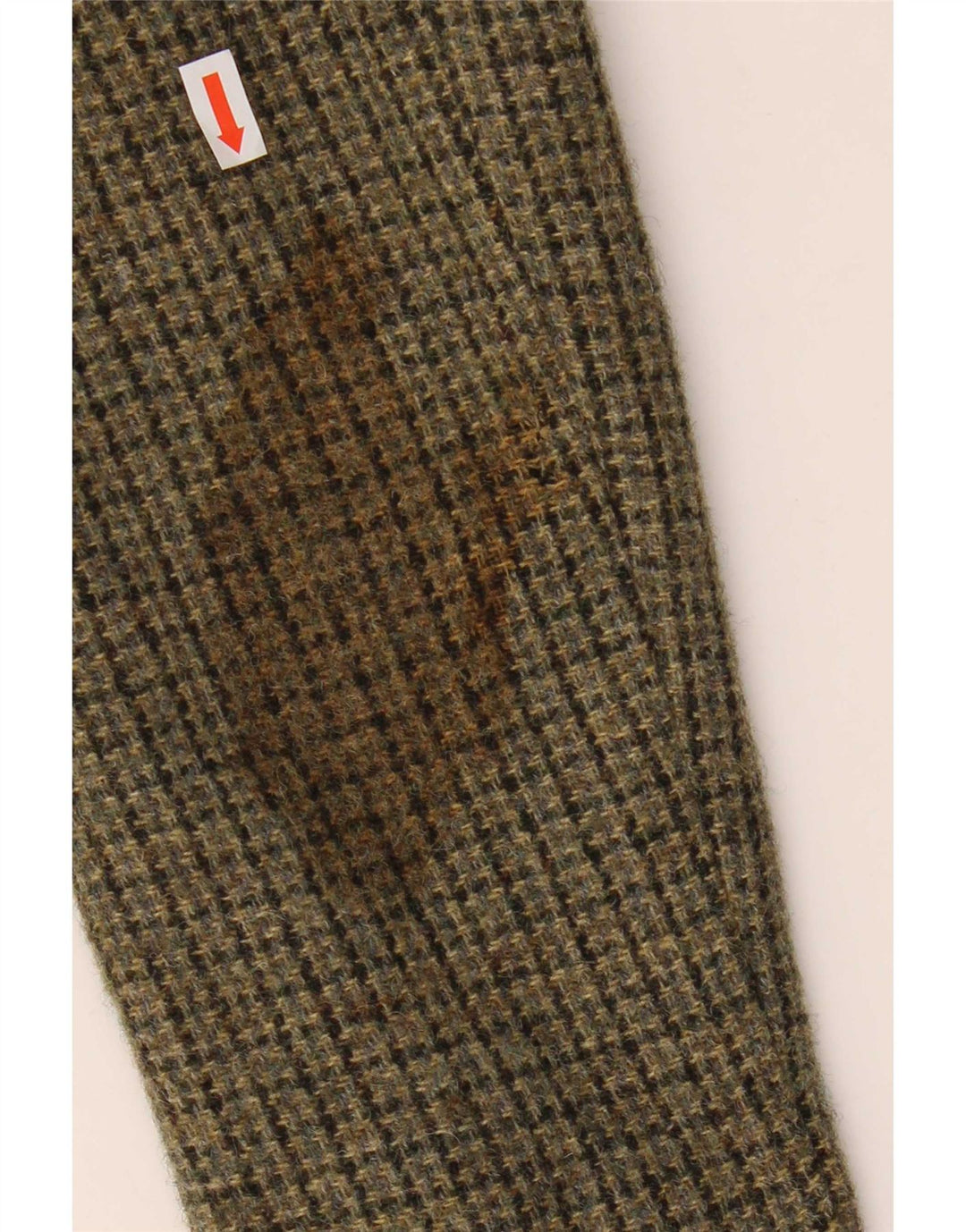 Jack Wills Dame 3 Button Blazer Jacket UK 10 Small Khaki Houndstooth Wool