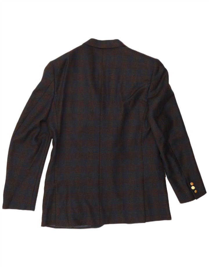 Valentino Herre 2-knaps blazerjakke UK 38 Medium Navy Blue Check