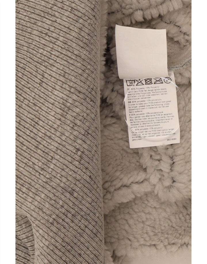 FHB Herre Zip Neck Sherpa Sweatshirt Jumper XL Grå Polyester