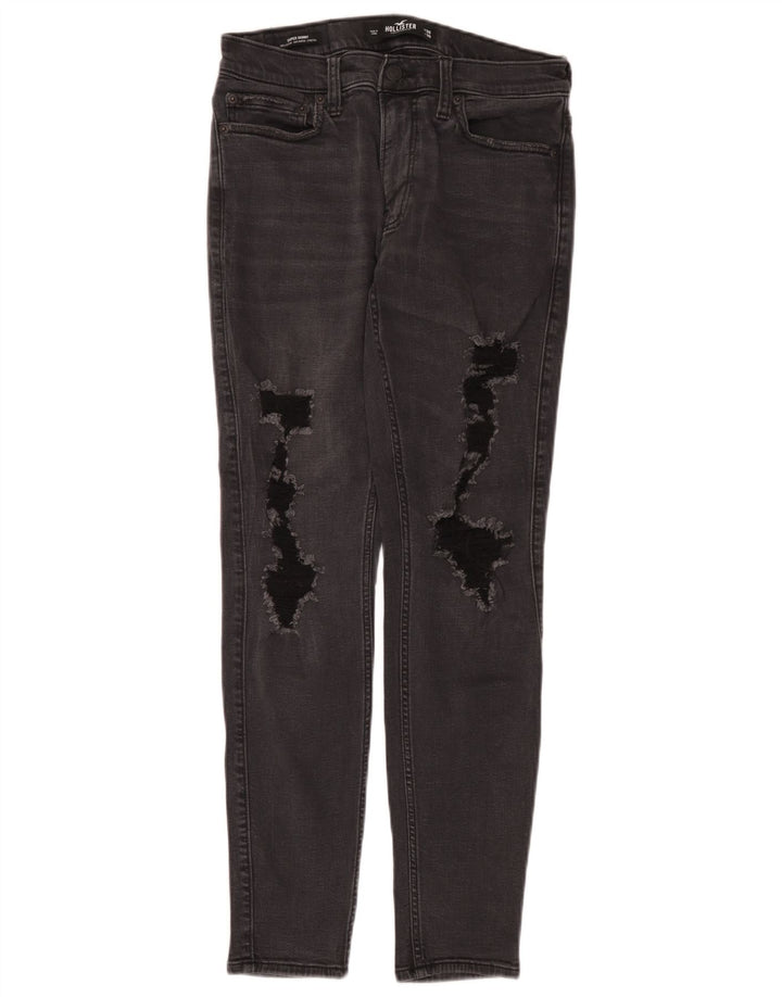 Hollister Herre Distressed Slim Jeans W30 L30 Grå Bomuld