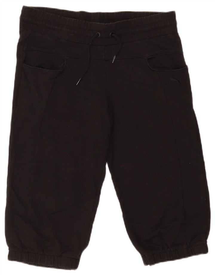 PUMA Bermuda sportsshorts til kvinder UK 8 Small Black Bomuld