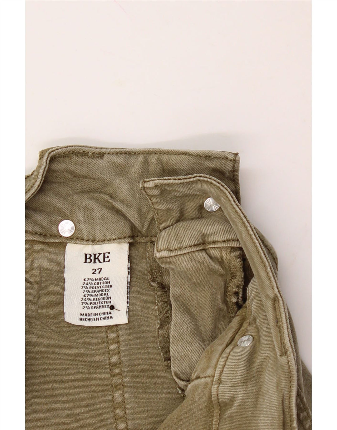 BKE Womens Casual Shorts W27 Small  Beige Modal Vintage BKE and Second-Hand BKE from Messina Hembry 