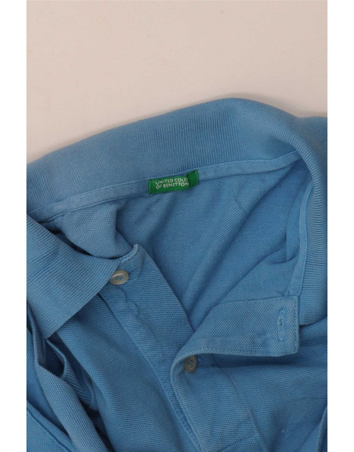 Benetton Poloshirt til mænd Medium Blue