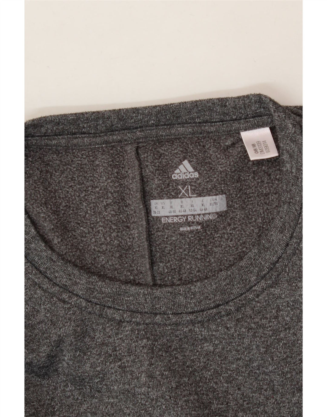ADIDAS Womens Top Long Sleeve UK 20/22 XL Grey Polyester Vintage Adidas and Second-Hand Adidas from Messina Hembry 