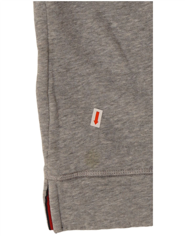 TOMMY HILFIGER oversized grafisk hættetrøje til kvinder UK 14 mellemgrå