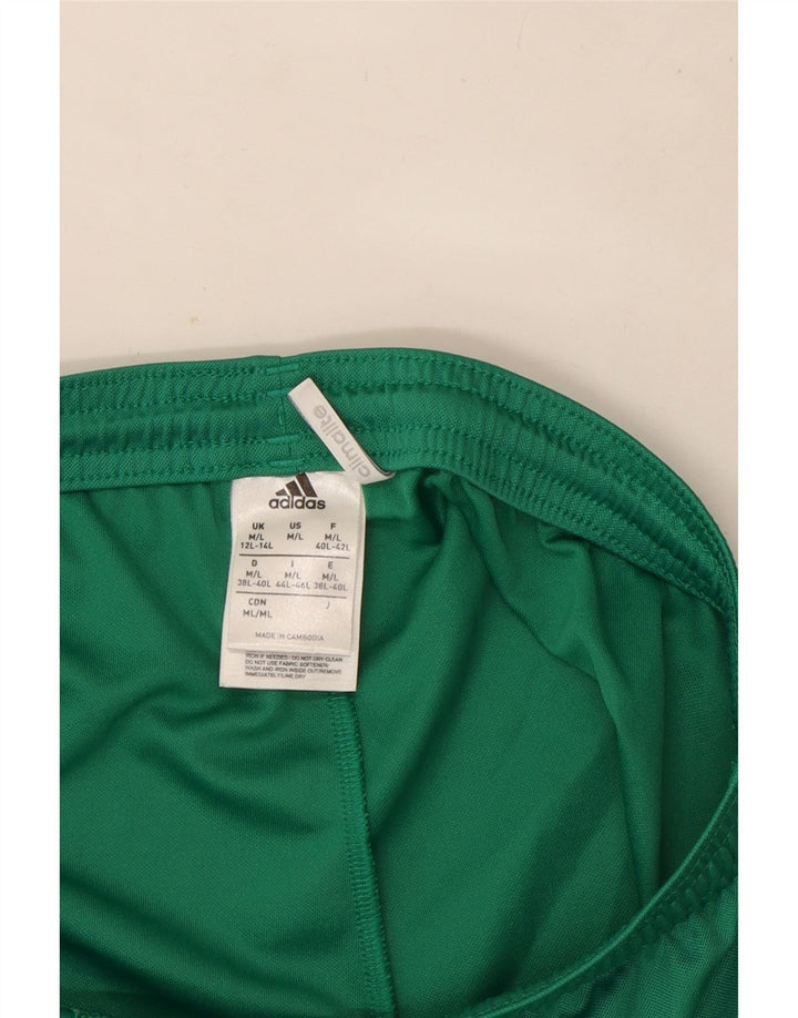 Adidas Womens Climalite Sportshorts UK 12/14 Medium Green Polyester