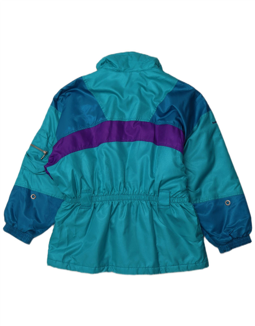 DUBIN Dame Oversized Skijakke EU 44 XL Blå Colourblock Sports