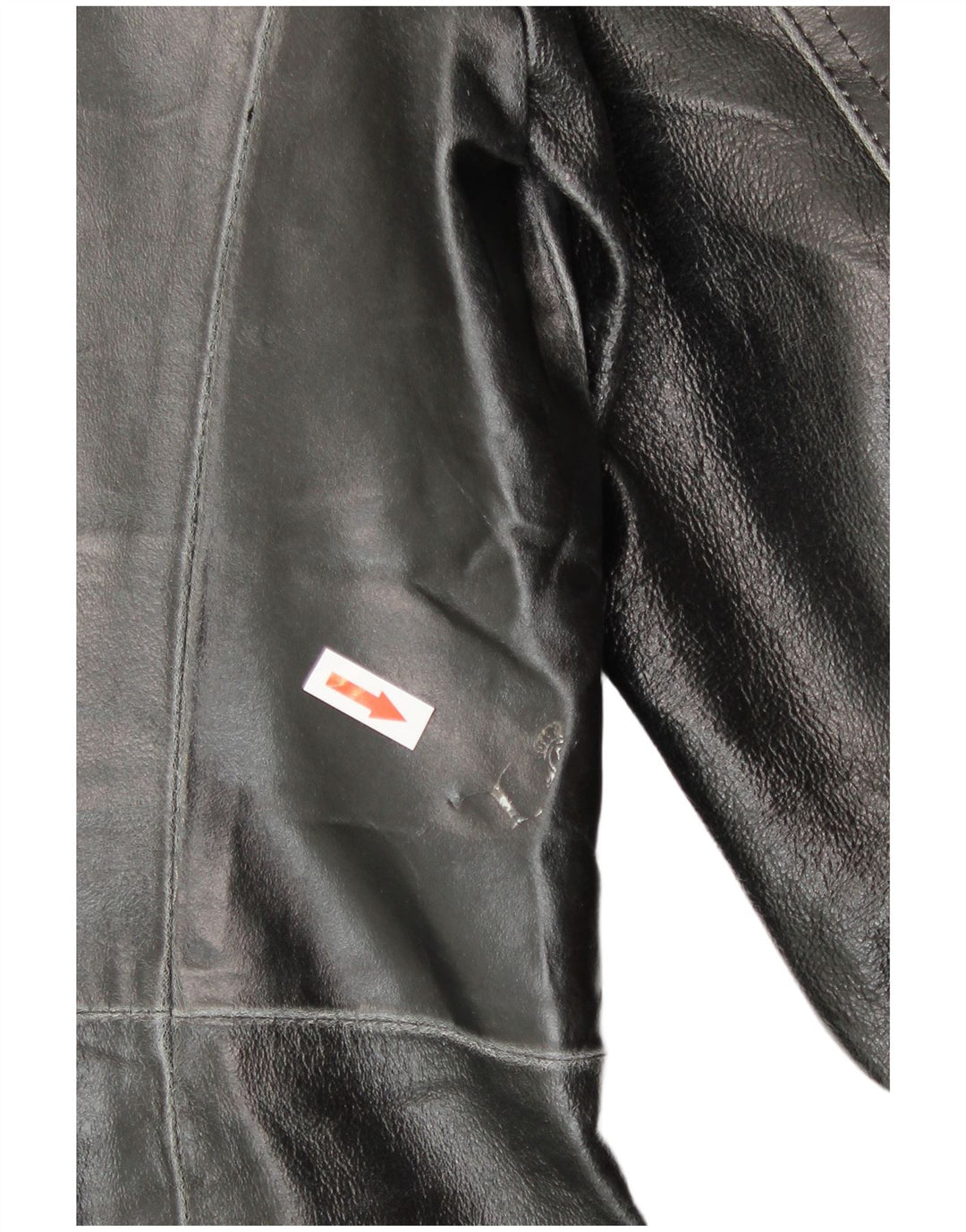 Davin Herre Læderfrakke UK 40 Stor Sort Læder