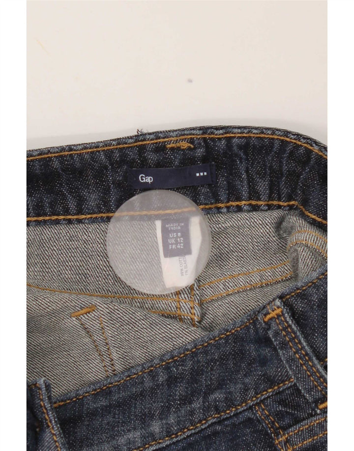 Gap Dame Mini Denim Nederdel UK 12 Medium W32 Navy Blue Bomuld