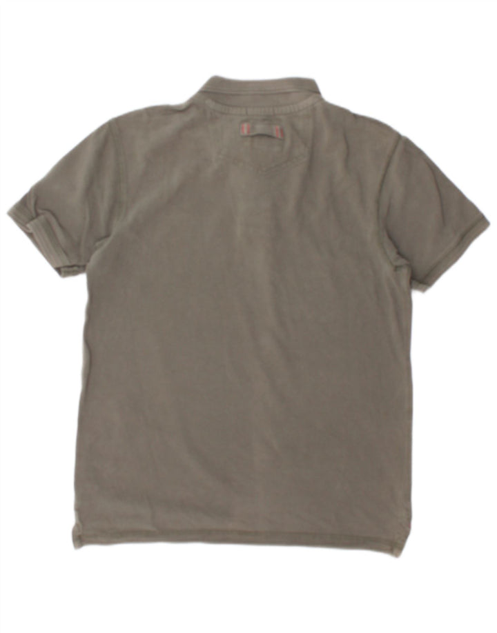 Fat Face Heritage Polo Shirt Medium Grey Bomuld
