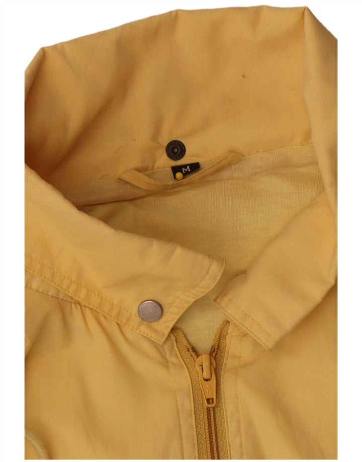 Vintage vindjakke med hætte til mænd UK 38 Medium Yellow Colourblock