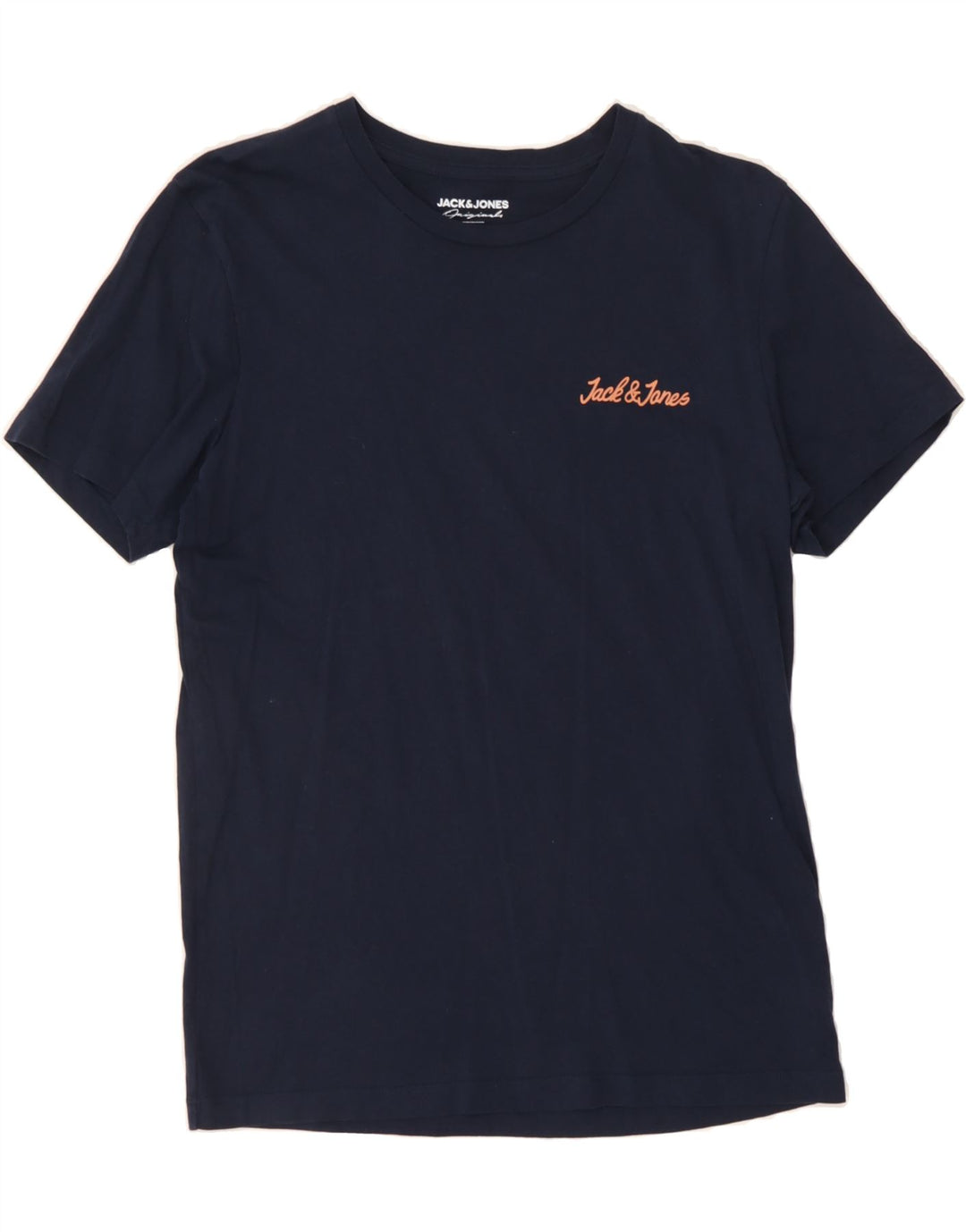 JACK & JONES Mens T-Shirt Top Small Navy Blue Cotton Vintage Jack & Jones and Second-Hand Jack & Jones from Messina Hembry 