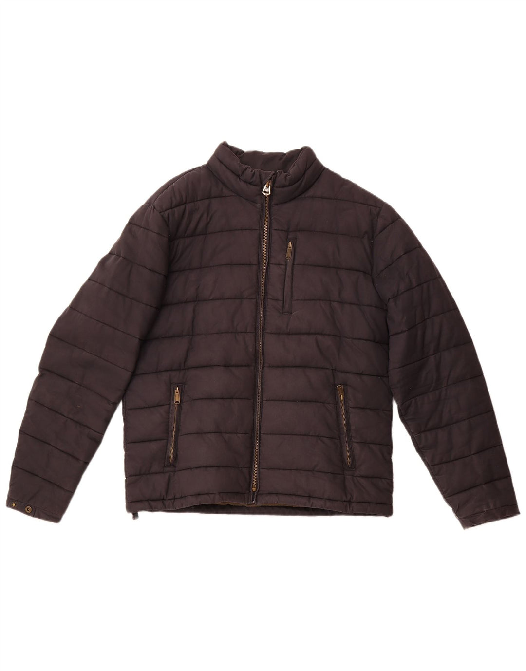 Fat Face Herre Polstret Jakke UK 40 Stor Sort Bomuld