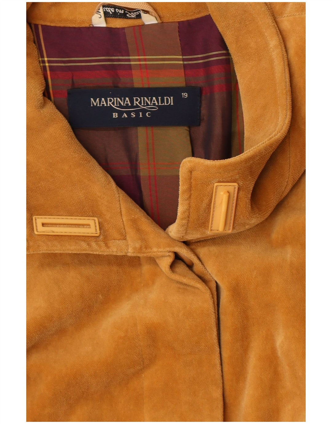 Marina Rinaldi Dame Oversized Velvet Overcoat Størrelse 19 Small Beige