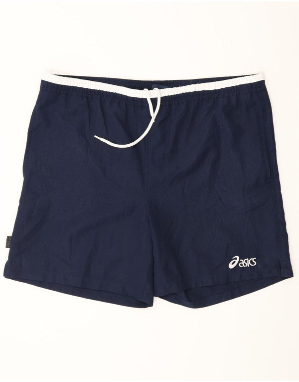 ASICS Mens Swimming Shorts Large  Navy Blue Polyester